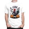Male FCawF Humor Crow Funny Gothic Chicken T Shirts Round Neck Short Sleeve 100 Cotton TShirt Casual Streetwear Clothing