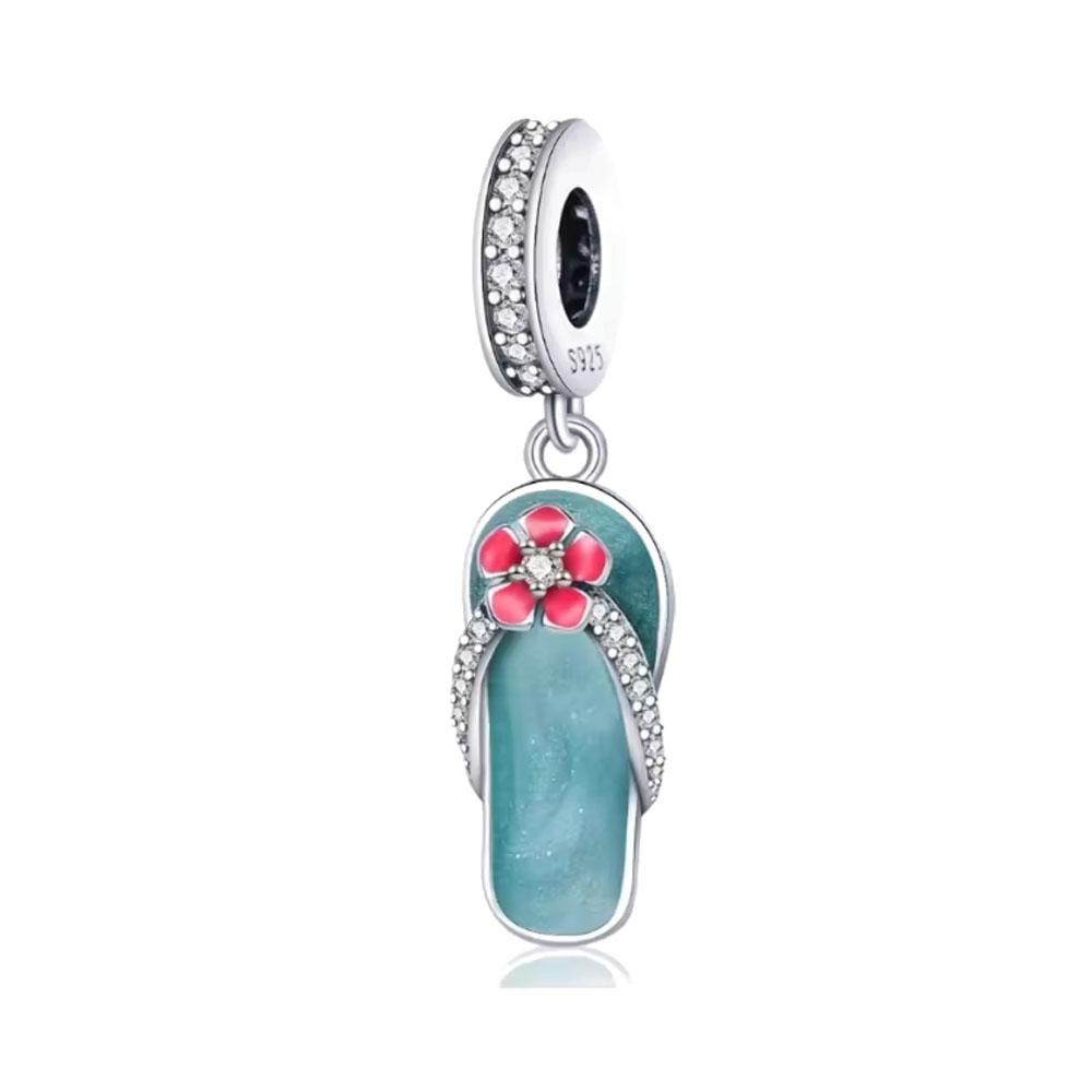 925 Silver New Cute Lovely Octopus Panda Ship Car Beer Slippers Bead Pendant Charm Fit Original Bracelet DIY Jewelry Gift