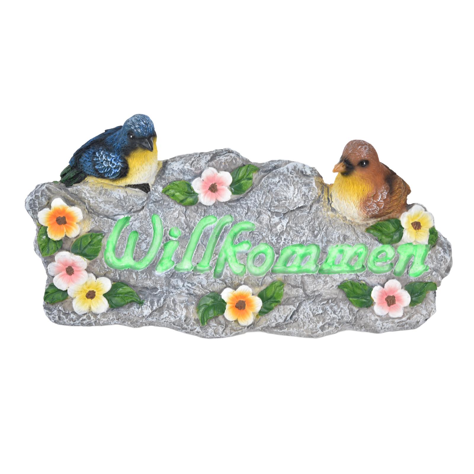 

Birds Figurines Fine Carving Bright Color Vivid Details Luminous Bird Garden Statue S for Desk Home Decoration Gifts