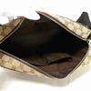 Used GG Canvas Messenger Bag (9539) 449173 KY9KN 9886 7921, Brown Calfskin Crossbody Bag with Embossed Logo in Beige,