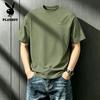 PLAYBOY Men's Loose Fit Pure Cotton Short Sleeve T-Shirt