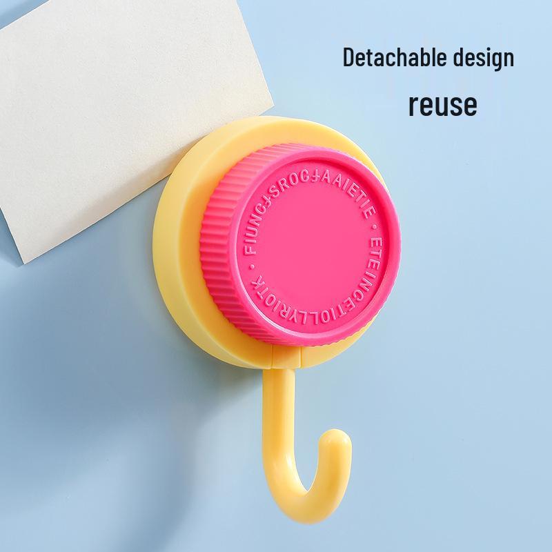 Strong Vacuum Suction Cup Hook - No Drill, Rotating Wall Adhesive for Bathroom & Kitchen