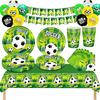 Athletic Field Pattern Tableware Selection 126 Count For Group Activities