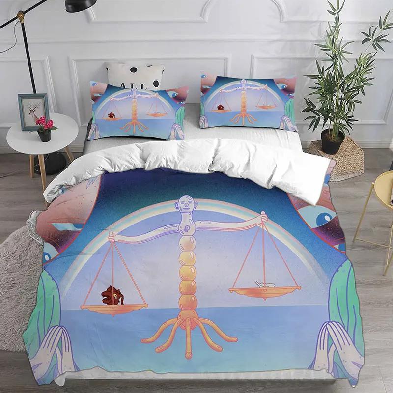 New Cartoon Midnight Gospel Anime Bedding Sets Comforter Quilt Bed Cover Duvet Cover Pillow Case 2-3 Pieces Sets Kids Adult Size