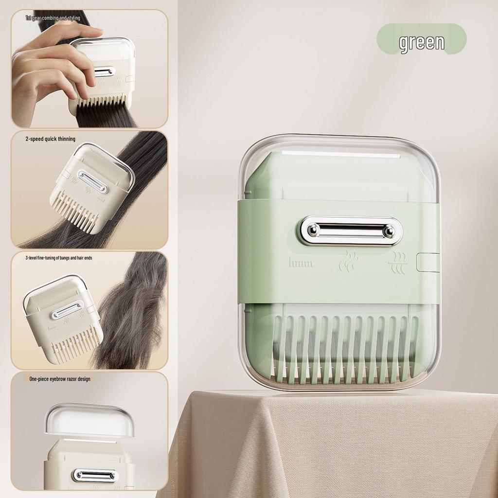 Multi-functional Bangs Comb: Thins, Trims, and Shaves Stray Hairs & Split Ends