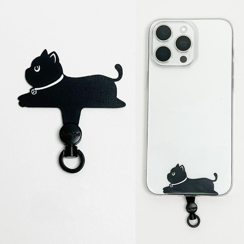 

Cartoon Panda Cat Dog 360 Rotatable Metal Phone Tether Tab Patch Gasket Cellphone Lanyard Hanging Rope Safety Connecter Piece