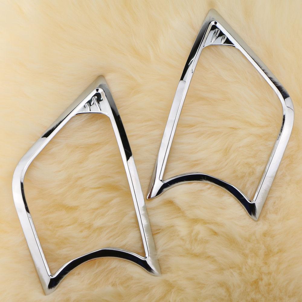 2Pcs Car Front Light Fog Lamp Frame Cover Trim Decoration Sticker for Toyota Innova 2016-2025 ABS Chrome Accessories