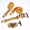Heavy Duty Ratchet Tie Down Straps 2/3/4/6 Meter Long Double Hook Lashing Belt For Truck Cargo Securing Transport Binding