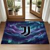 Juventus FC Design Crystal Velvet Rug Soft Decorative Mat for Bedroom Entrance