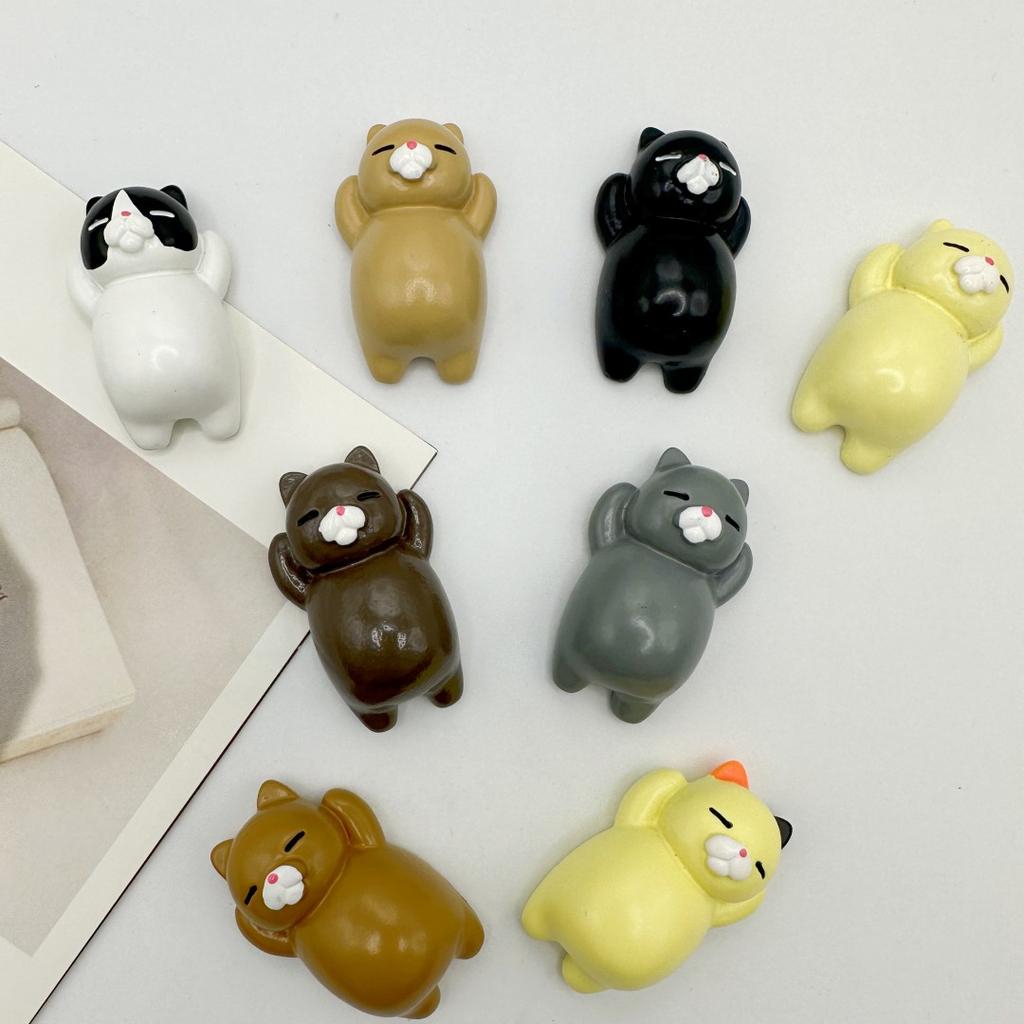 6/8Pcs Cartoon Cat Refrigerator Magnets, Decorative Refrigerator Magnets, Kitchen and Home Decor