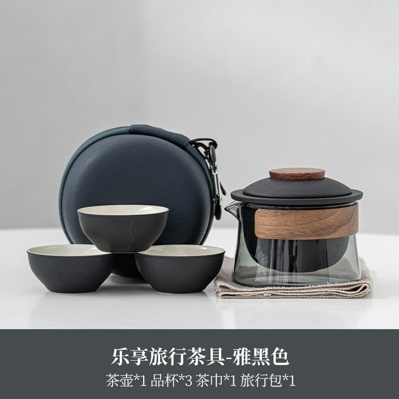 Zen Teapot and Tea Cup Set Kit, Household Tea Making, Travel Tea Set, Outdoor Portable Bag, Chinese Tea Set Supplies