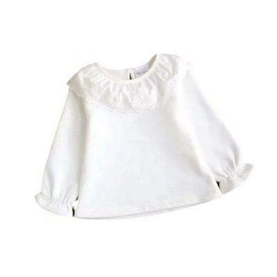 Girl's Breathable Long Sleeve Lace T-Shirt - Children's Clothing Clearance