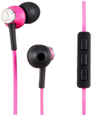 Audio Technica Earphones with Microphone Pink PK iPod/iPhone/iPad In-ear ATH-CK330i