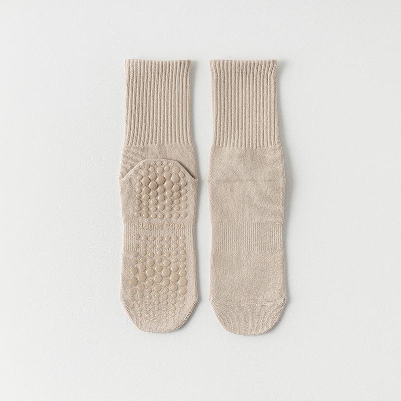 Yoga Socks, Women's Cotton Socks, Summer Mid-calf Fitness Dance Professional Pilates, Anti-slip Sports Boneless Floor Socks