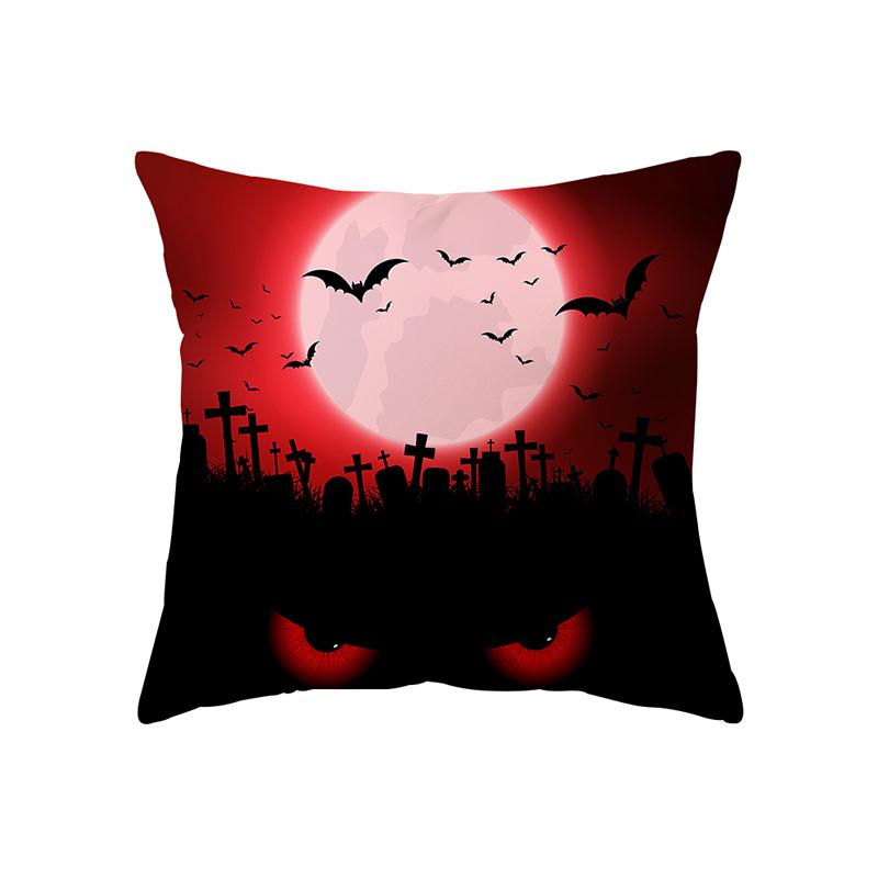 Alphabet Halloween Theme Pillow Cover Sofa Cushion  Holiday Gift Party Decoration Home Decor