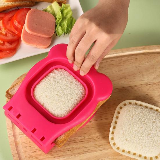 Sandwich Cutter And Sealer 2-in-1 Round Sandwich Maker for School Lunch Boxes And Bento Boxes Boys Girls