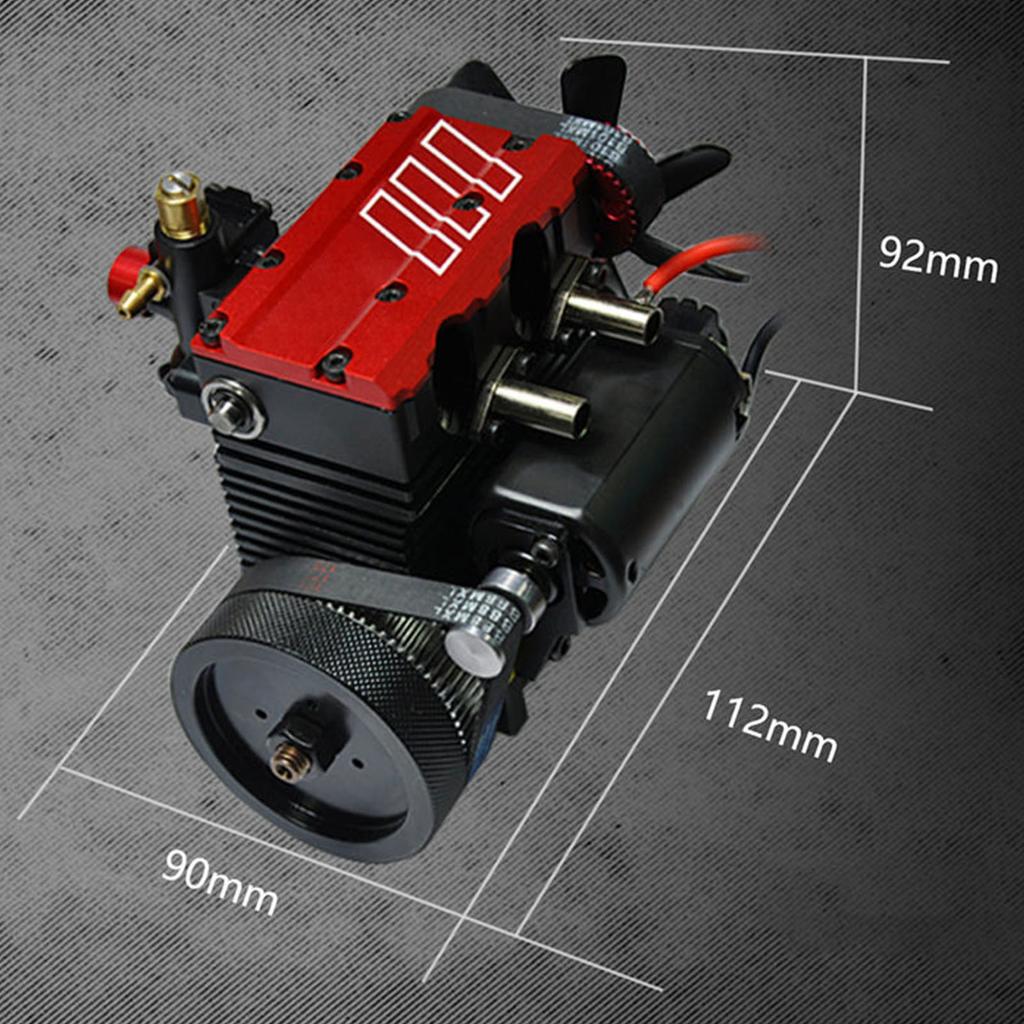 Methanol Internal Combustion Engine Double Cylinder 4 Stroke Assembly Metal Motor Kit
