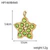 CARLIDANA DIY Baroque Zircon Heart Star Handmade Accessories Charm Stainless Steel Gold Plated Pendant Fashion Jewelry Making