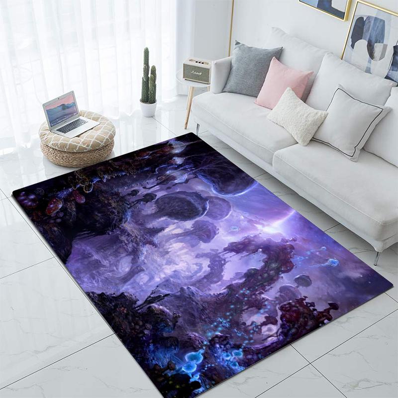 Praktisk Fantasiverden Teppe Kjøkkenmatte Inngangsdørmatte Soveromsgulvdekorasjon Stue Teppe Bad Sklisikkert teppe