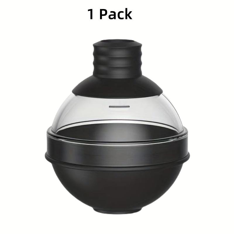 1/4Pack Silicone Ice Ball Maker 2.4Inch Whiskey Large Sphere Ice Mold with 2in1 Funnel Lid Cocktails Ice Cube Tool Kitchen Acces