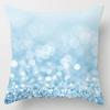 Blue Geometric Shiny Pattern Pillowcase Office Living Room Home Pillowcase Car Ornaments