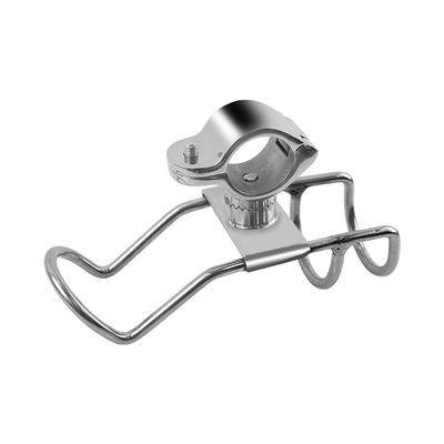 Support de porte-canne à pince en acier inoxydable AISI316 de qualité marine, support de support de poteau à 360 degrés, montage sur rail de bateau, accessoires de bateau pour yacht