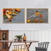 WCIC New Kitchen Chili Powder Seasoning Delicious Spice Decoration Painting Art Cloth Home Background Wall Decoration Hanging Painting