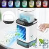 Mini Fan Portable Air Conditioner 12W Mist Water Spray Fan with 900mL Water Tank and Colourful Night Light for Summer Home Room