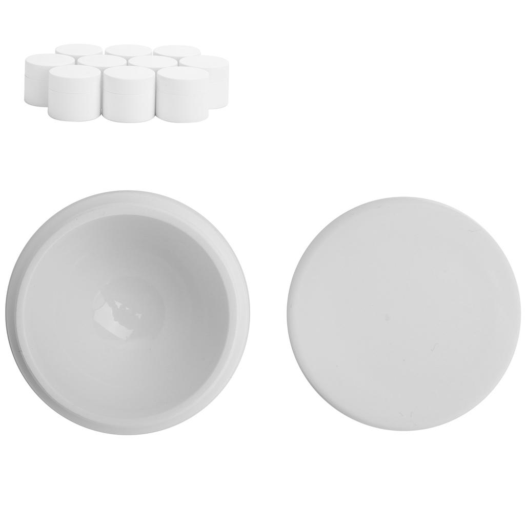 10pcs Empty Face Cream Bottle Jar Refillable DIY Skin Moisturizing Gel Container (10g   Pc)