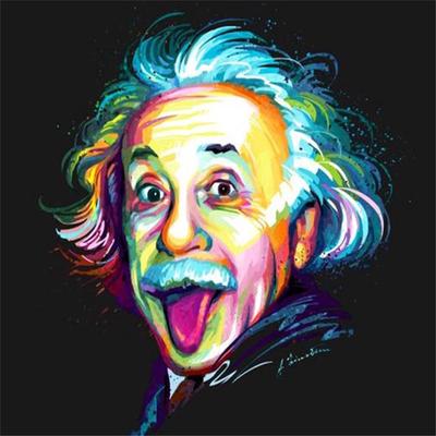 Vollständiges 5D-Diamantgemälde zum Selbermachen, Einstein, Diamant-Stickerei, Kreuzstich-Set, Heimdekoration, handgefertigte Geschenke