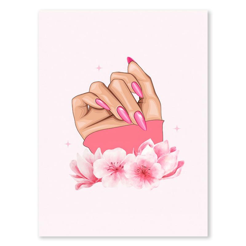 Personalizované laky na nehty Technologické tvary Malování na stěnu Malba na plátno Severská móda Plakáty a tisky Obrázky pro výzdobu salonu krásy