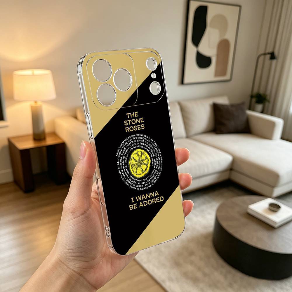 The S-Stone Z-Roses Band Singer Phone Case For iPhone 17 16 15 14 13 12 11 Mini Pro Max Plus Transparent Cover