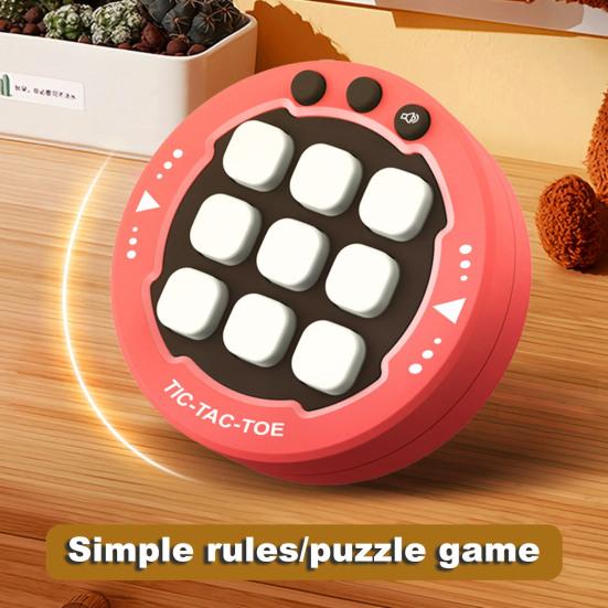 Handheld Electric Chess Game Machine Portable Travel Logic Focus Training Light-up Button Game Console Kids Adults Stress Relief Educational Toy