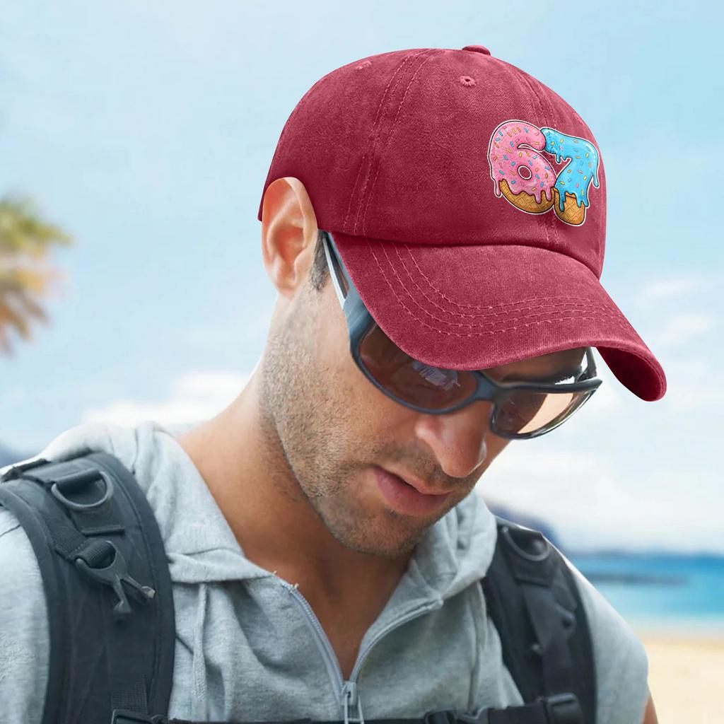 Fashionable Print Men's And Women's Adjustable Baseball Caps