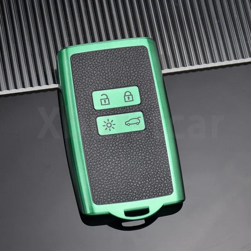 TPU Leather Car Remote Key Case Cover for Renault Scenic 4 Arkana Dacia Sandero Captur Megane Talisman Espace Clio Zoe Koleos