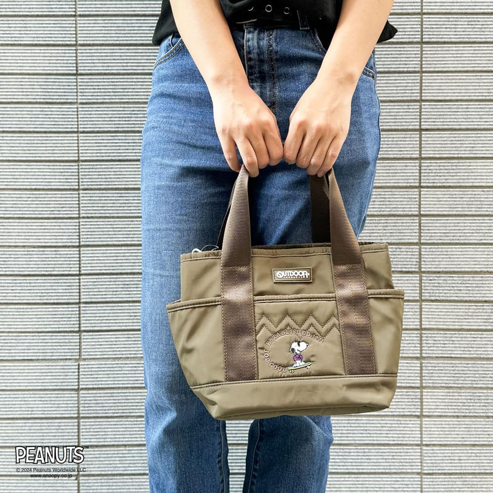 Tote PEANUTS Collection Snoopy 2WAY Tote ODB024 Khaki [Outdoor Products]