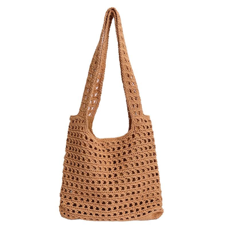Large-capacity Summer Bag - Single-shoulder Underarm Tote Bag - Knitted Crossbody Bag
