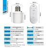 E27 Wireless Remote Control Lamp Holder – No Wiring Needed, Ideal for Bedtime Use, Remote-Controlled Light Socket