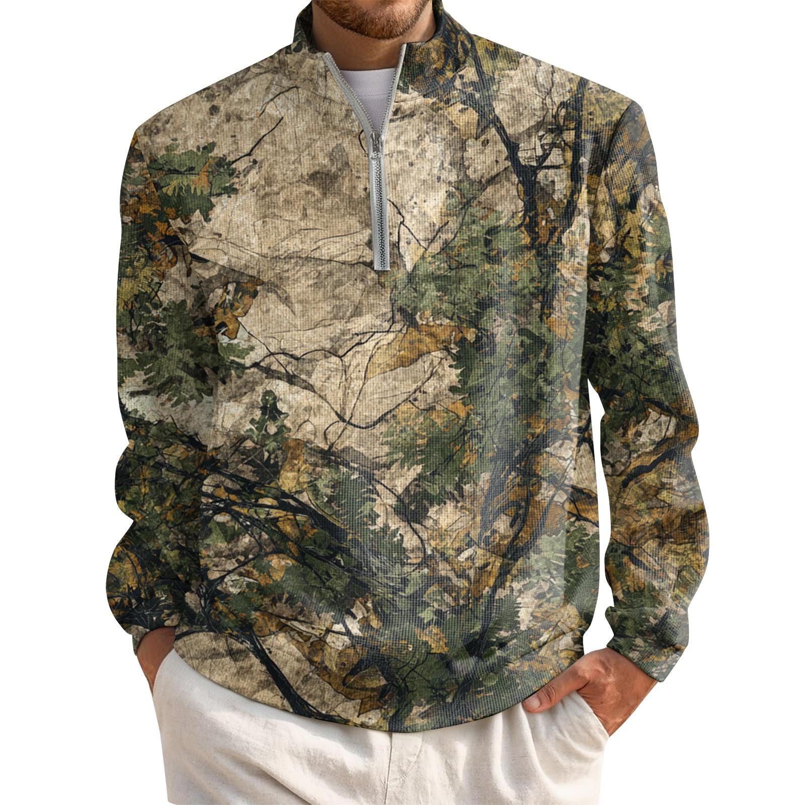 

Мужской короткий пуловер на молнии с высоким воротником и длинными рукавами XXL