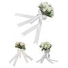 Wedding Bouquets Flower Hand Bouquet Silk Artificial Fake Flowers for Bride Wedding Party and Church
