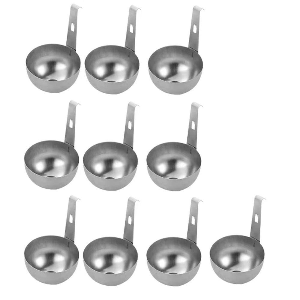 

10 шт. Нержавеющая сталь Пароварки для яиц пашот Гаджеты для приготовления яиц Сковорода для пашотницы для приготовления пищи 10Pcs Set