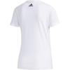 Adidas Letter Moisture-Wicking Breathable Short Sleeve T-Shirt Women Tops White DY8601