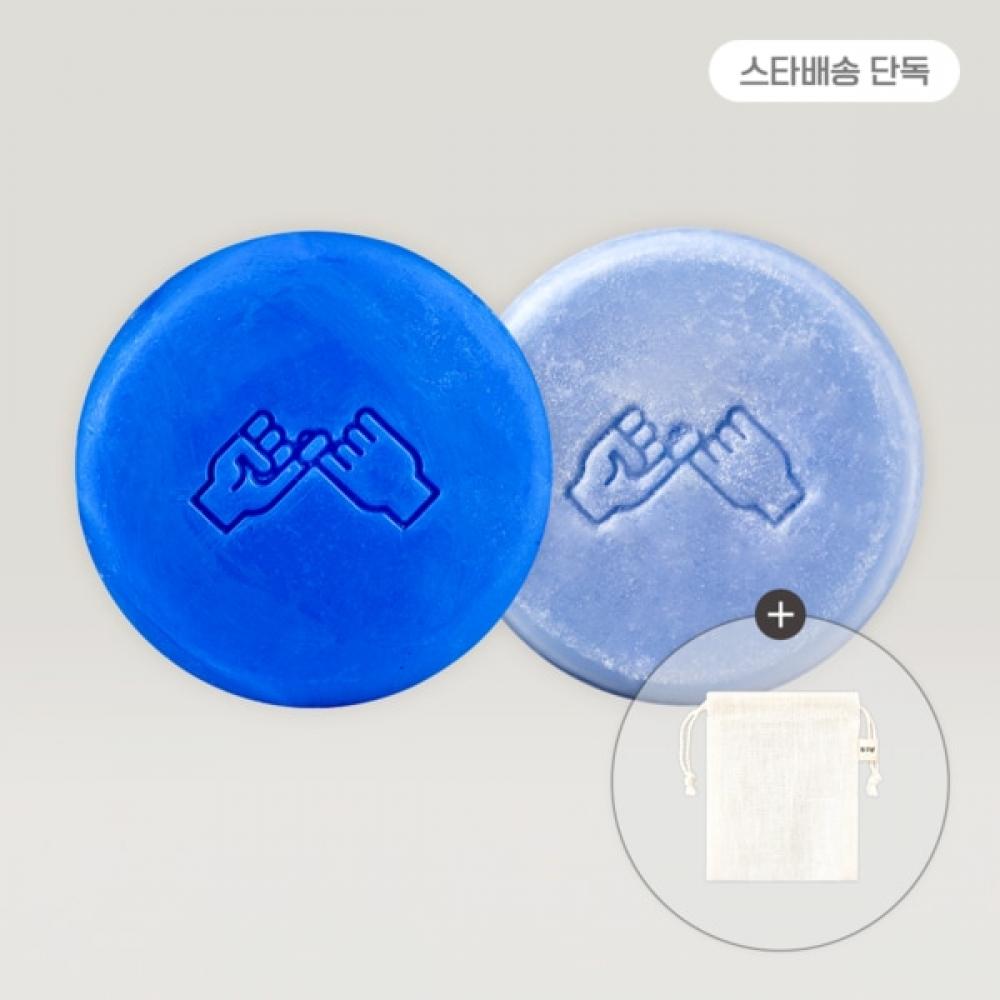 

[звездная Доставка] Охлаждающий набор для ухода за волосами Donggubata Шампунь-бар для охлаждения+кондиционер-бар+джутовая сетка для мыла в комплекте