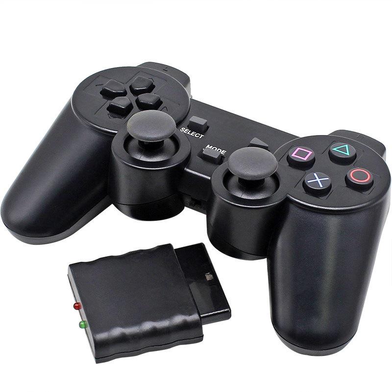 

Новый беспроводной контроллер для PS2 с двойной вибрацией, с приемником и радиусом действия 8 м, Тип 2 лампочки Other