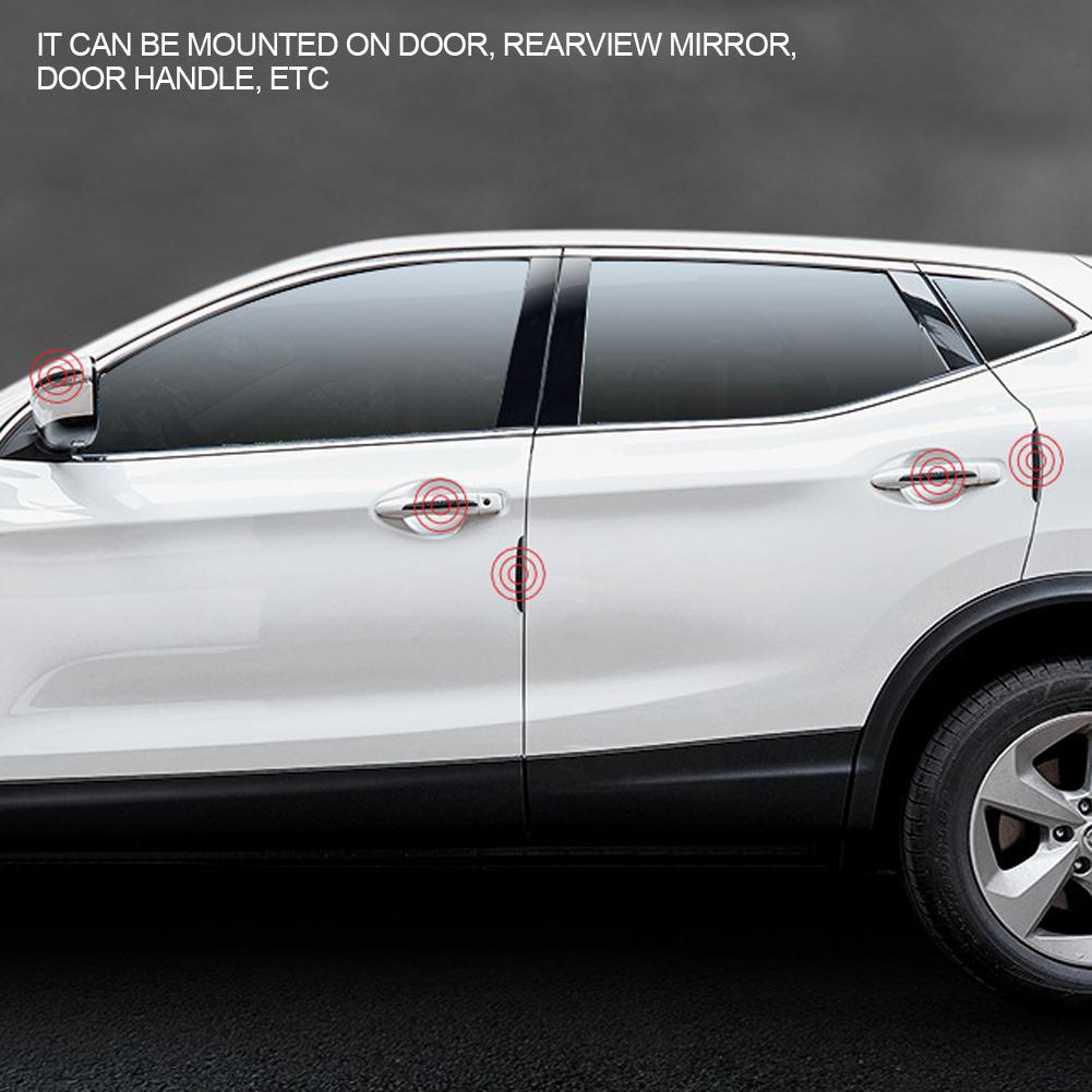 6Pcs Universal Luminous Car Door Edge Scrape Protective Strips Guard Bumper Guards Protector Rearview Mirror Protection