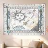 Celestial Sun and Moon Tapestry: Bohemian Wall Art for a Mystical, Unique, Enchanting, and Magical Decor Statement