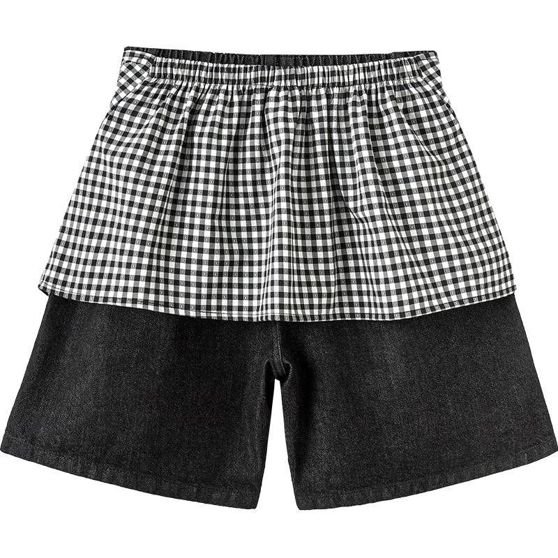 Balabala Girls  Summer Denim Skirted Shorts 140
