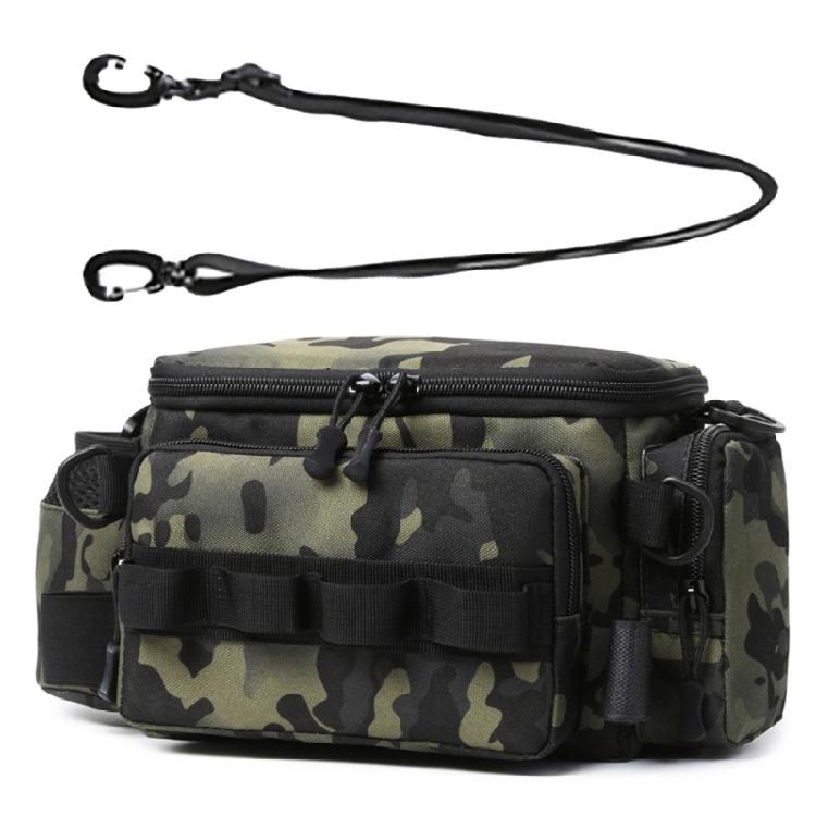 Waterproof Fishing Gear Bag Outdoor Shoulder Crossbody Bag Fishing Tackle Backpack Multipockets Lures Gear Shoulder Bag темной ночи