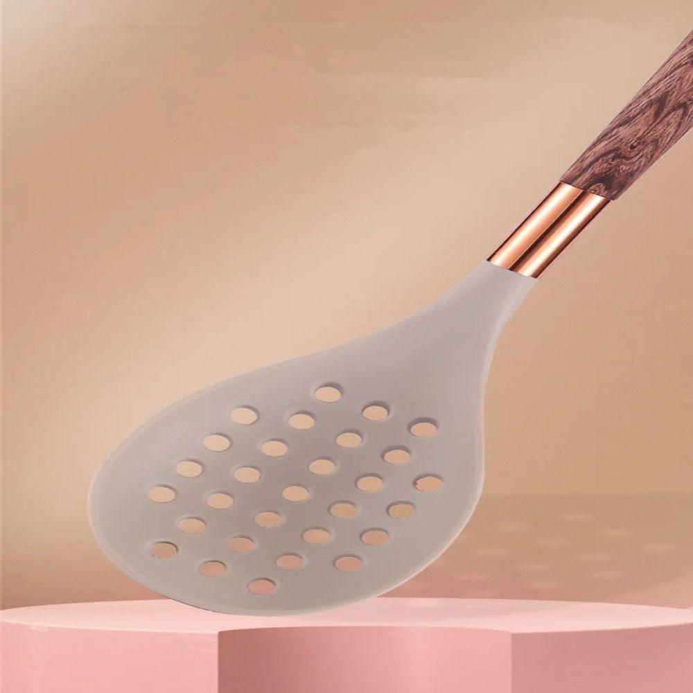 Long Wooden Handle Frying Spatula Non-Stick Spatula Tools Shovel Cooking Tool Set  Pot