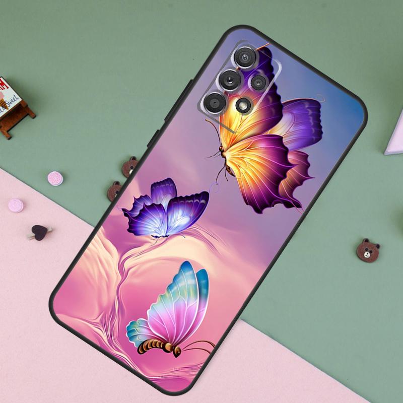 Luxury Butterfly For Samsung Galaxy A56 A36 A26 A16 A22 A32 A52 A54 A34 A14 A55 A35 A15 A53 A33 A05 A06 Case